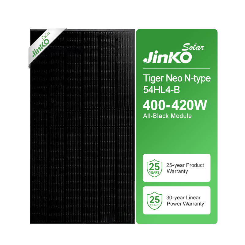Jinko All Black Solar PV Mono Half Cell N-type 400-420W Solar Module