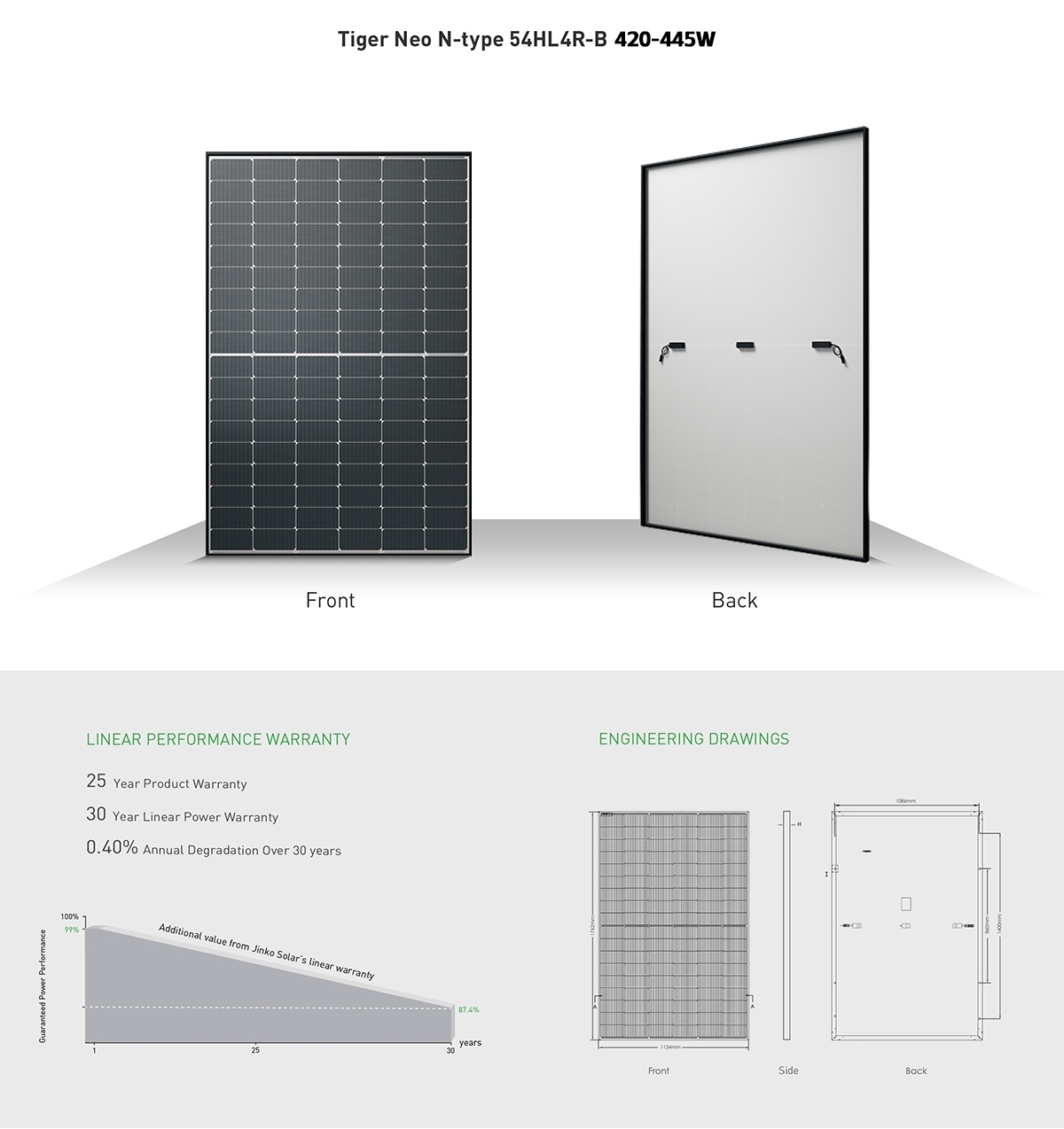 Jinko Solar Panel N-Type Monocrystalline All Black 425-445W customer image 2